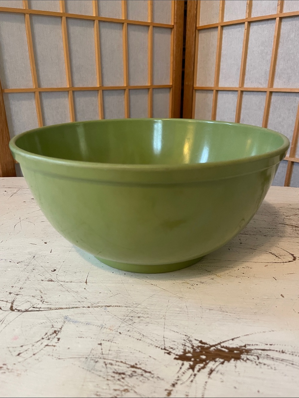 Vintage Miramar of California 9 Bowel Olive Green Plastic